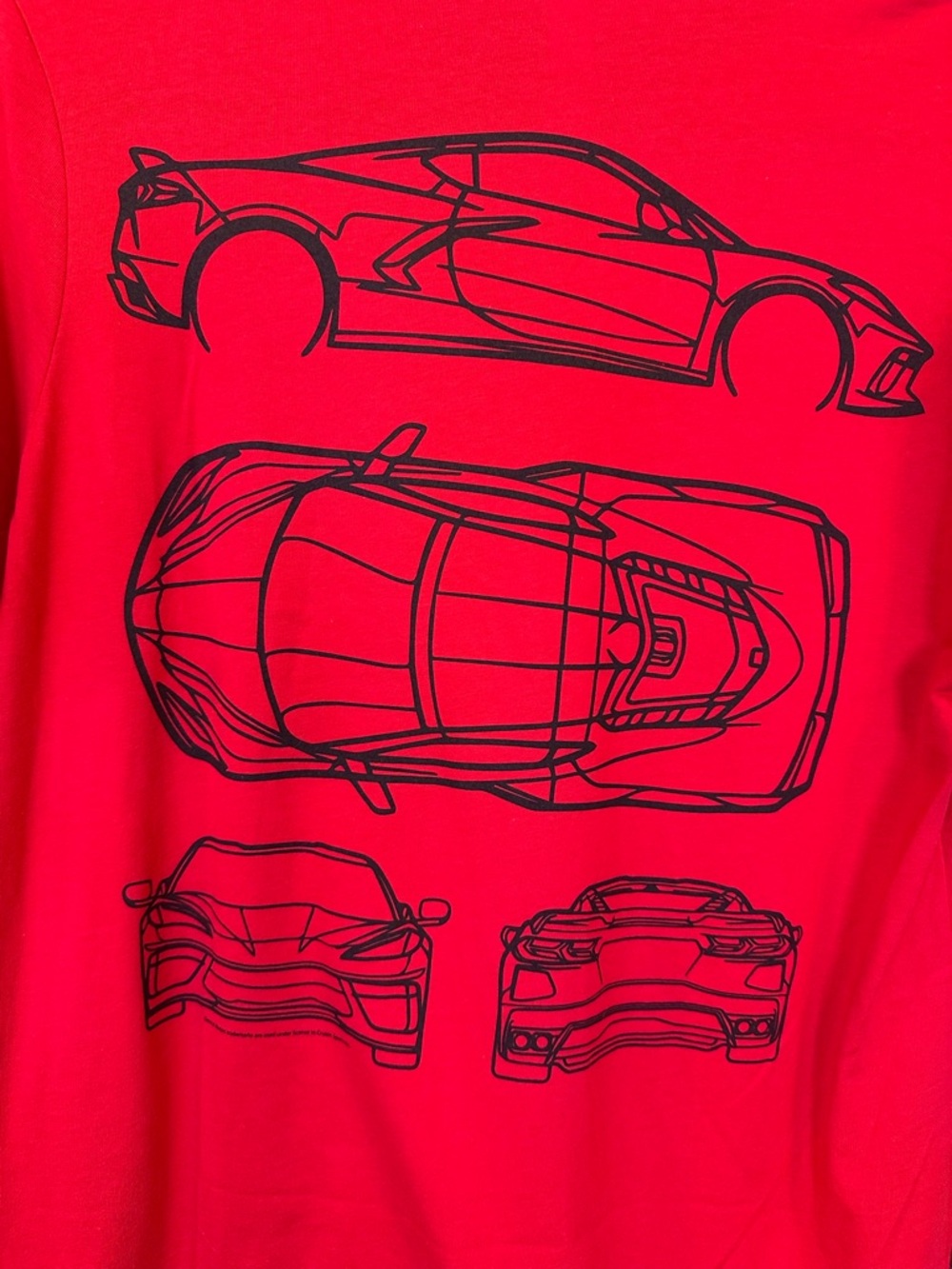 #207- NEW Men's Corvette Engineer Red Graphic Short Sleeve Tee - Picture 7 of 7
